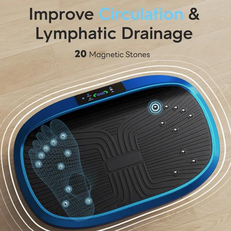 【FLYBIRD&FEIERDUN] Vibration Plate Exercise Machine, 330/340 Lbs Capacity Lymphatic Drainage Machine with LED Touch Screen & Remote Control, Full Body Workout for Home Gym, with 2 Resistance Bands #Tiktokshopholidayhaul #Christmastiktok