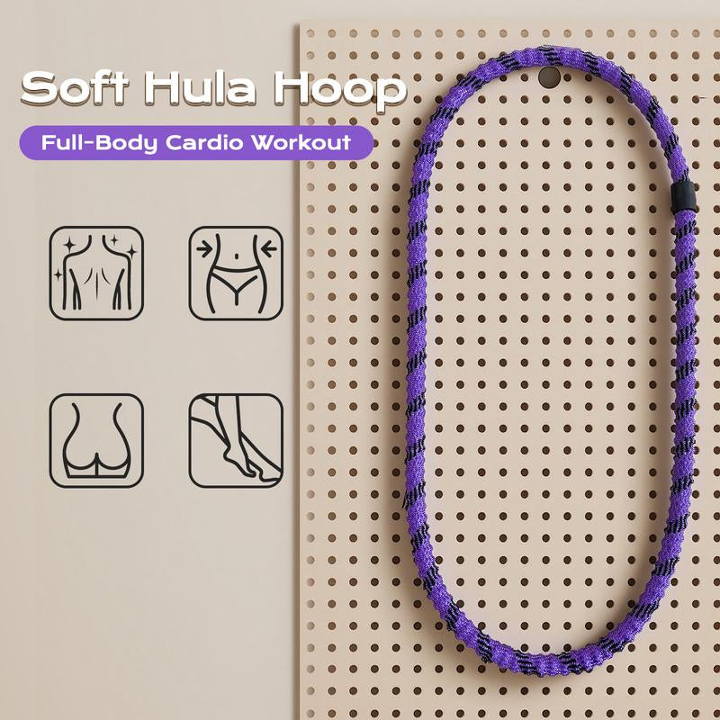 【HOLIDAY HAUL】 Hula Hoop with 3.3Lb Alloy Soft Spring, Full Body Workout, Boost Coordination & Flexibility,Waist-Friendly No Jam, Quiet, Easy & Convenient Home Fitness, Double Connection Anti-Break Design, Exercise Equipment