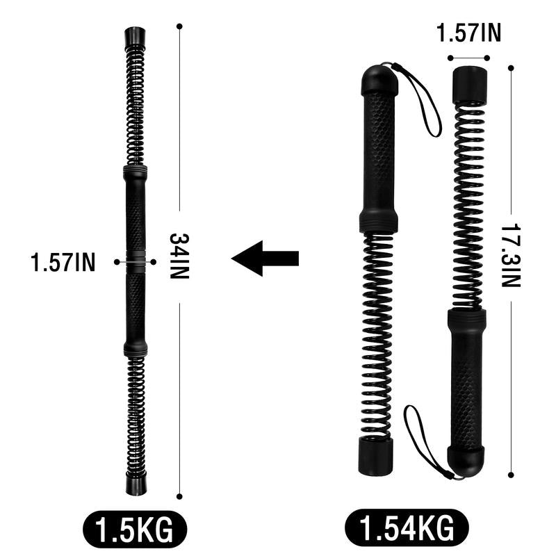 [Christmas Gift]2-In-1 Detachable Ropeless Battle Ropes&Fitbar,Pilates Barcardio Trainer for Home Gym-Quiet Portable Steel Handle Construction Compact Premium Material Ideal for Fitness Enthusiasts Workout Equipment Training Strength,Holiday