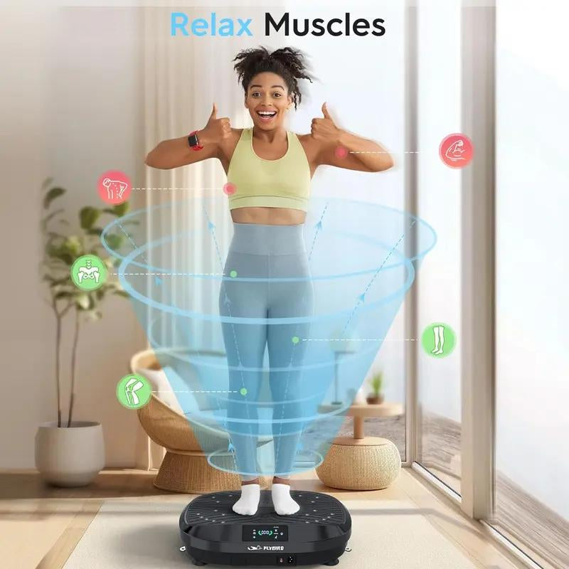 【FLYBIRD&FEIERDUN] Vibration Plate Exercise Machine, 330/340 Lbs Capacity Lymphatic Drainage Machine with LED Touch Screen & Remote Control, Full Body Workout for Home Gym, with 2 Resistance Bands #Tiktokshopholidayhaul #Christmastiktok