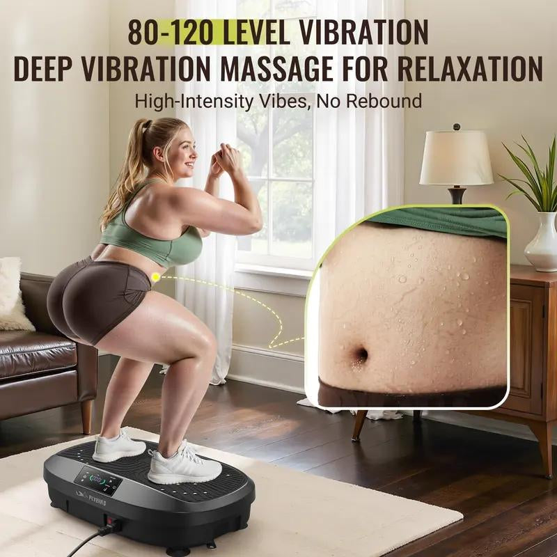 【FLYBIRD&FEIERDUN] Vibration Plate Exercise Machine, 330/340 Lbs Capacity Lymphatic Drainage Machine with LED Touch Screen & Remote Control, Full Body Workout for Home Gym, with 2 Resistance Bands #Tiktokshopholidayhaul #Christmastiktok