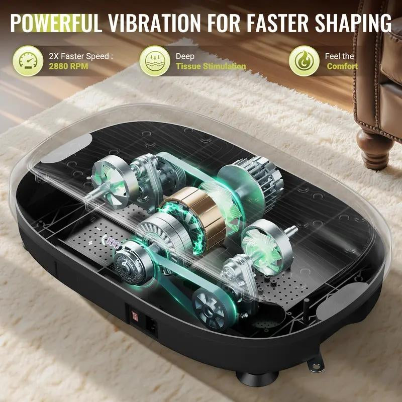 【FLYBIRD&FEIERDUN] Vibration Plate Exercise Machine, 330/340 Lbs Capacity Lymphatic Drainage Machine with LED Touch Screen & Remote Control, Full Body Workout for Home Gym, with 2 Resistance Bands #Tiktokshopholidayhaul #Christmastiktok