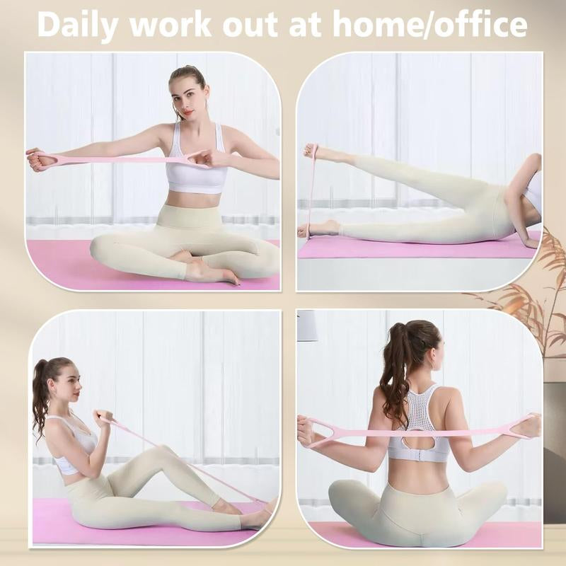 Elastic Exercise Bands with Handles-Multi-Functionaltraining Ropes for Arm/Back/Shoulder & Yoga Workouts