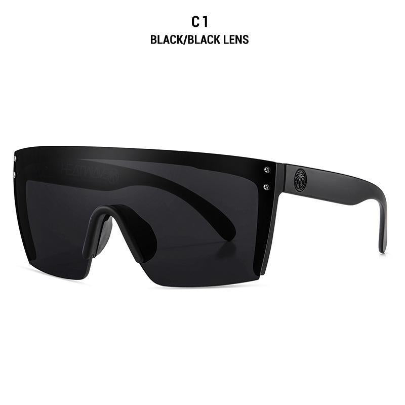 Heatwaves Future Tech Z87+ Polarized Safety Glasses Sunglasses for Men and Women, Ultra Black Eyewear Aviator Various Colors Practical UV400 Back to School Y2K,Trend Vintage Viral Designer Oversized Luxury for Travel with UV Protection Fishing Golf